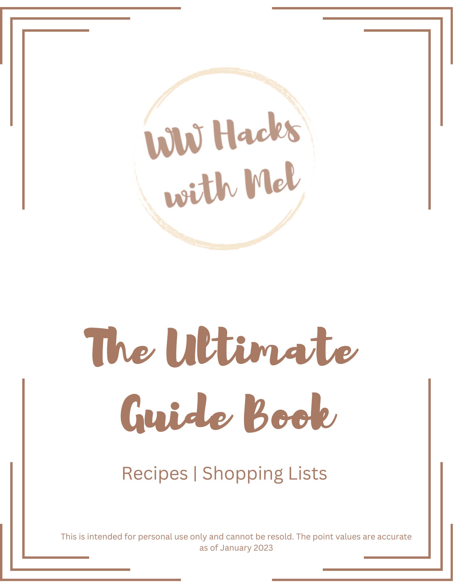 WW Digital Download Recipe Book