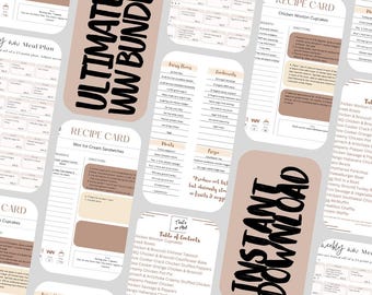 WW Recipe Bundle – 40+ Recipes, Weekly Meal Plan (Digital Download)