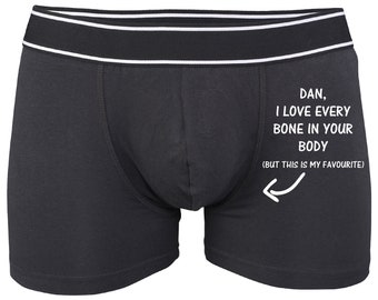 Calzoncillos bóxer personalizados, bóxers divertidos para hombre, regalo de San Valentín para novio, ropa interior para novio, regalos para marido, regalo para novio