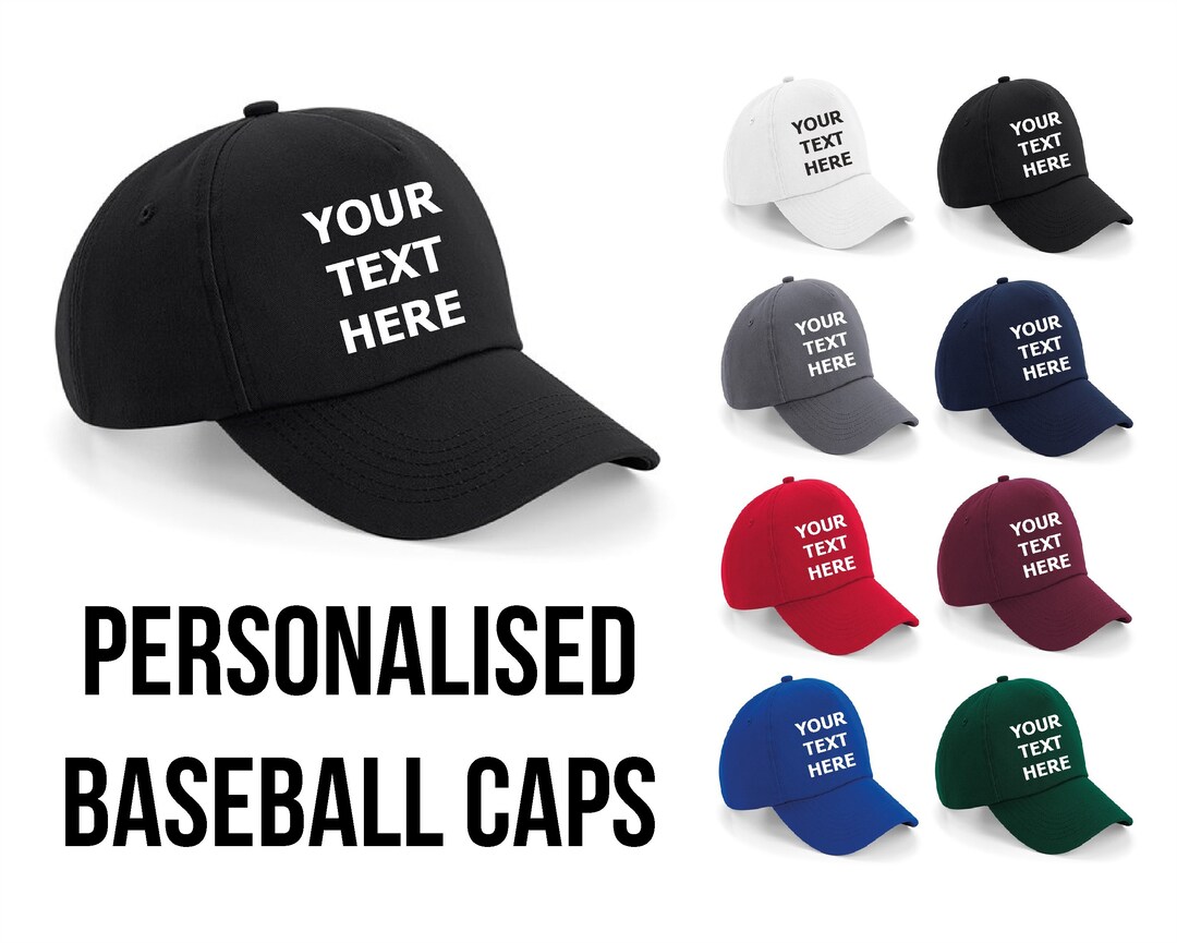 Personalised Baseball Cap, Custom Embroidered Hat, Personalized Dad Hat ...