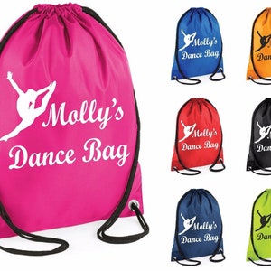Personnalisé chat Swim PE Gym Danse Ballet School Bag Personnalisé chat Swim PE Gym Danse Ballet School Bag
