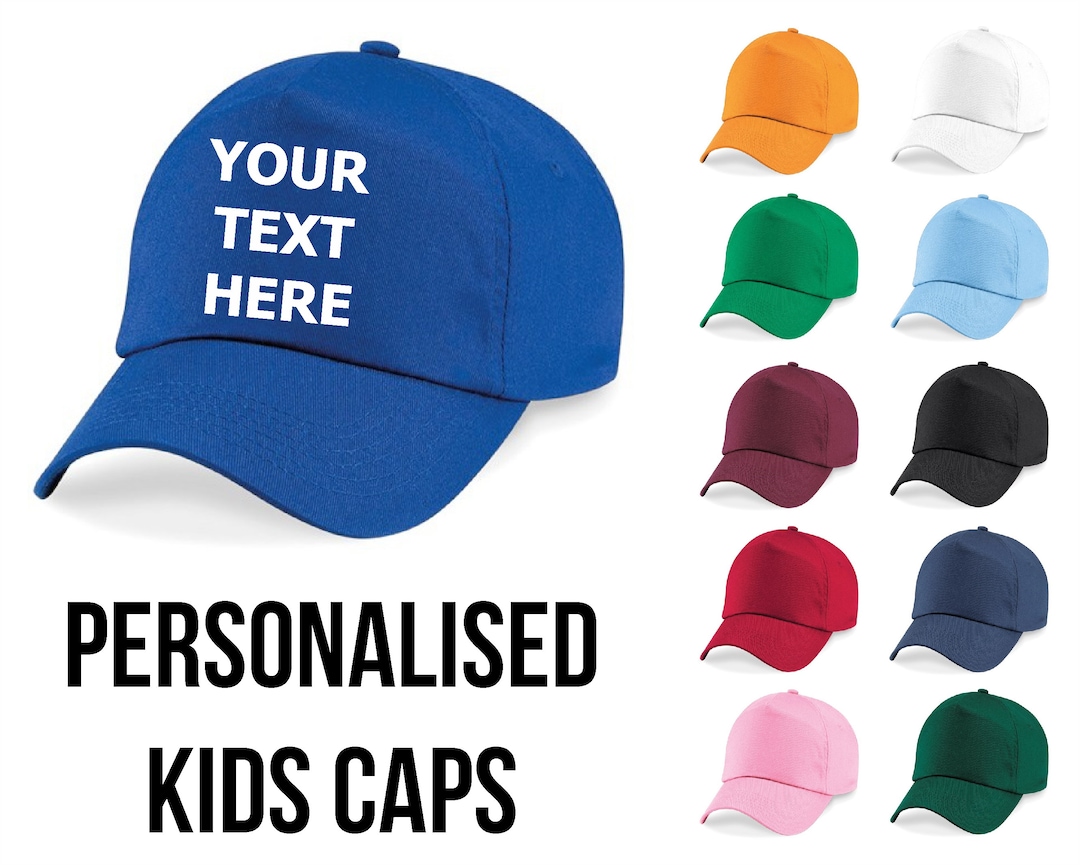 Personalised Kids Baseball Cap Embroidered Childrens Hat Etsy UK
