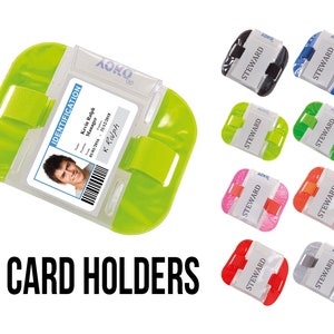 Porte-carte d'identité, Brassards haute visibilité imperméables, Brassard d'identification de sécurité pour porte, Vêtements de travail de sécurité haute visibilité, Bandeau réfléchissant pour espace de réflexion