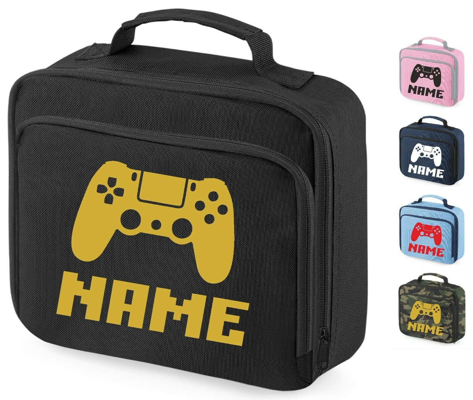 Personalised Lunch Bag PS4 Gamer Bag Custom Printed Childrens School Dinner Boys Lunch Box Girls Kids Zip Pouch Back School Case Etsy
