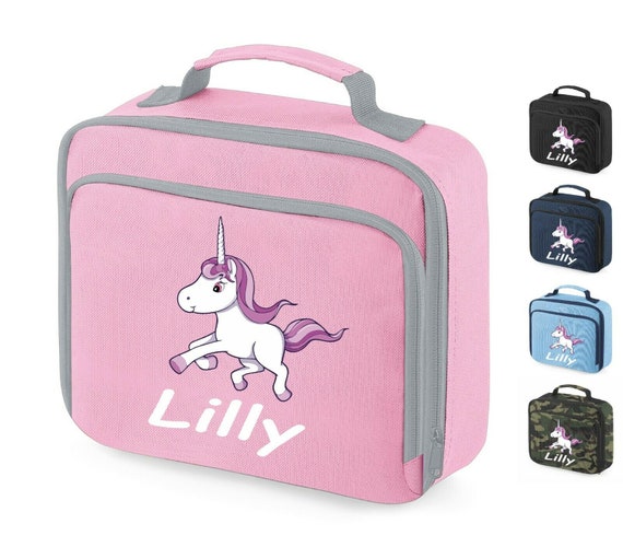 Personalised Unicorn Name Only Pink Lunch Box  Unicorn lunch box, Pink lunch  box, Personalized lunchbox