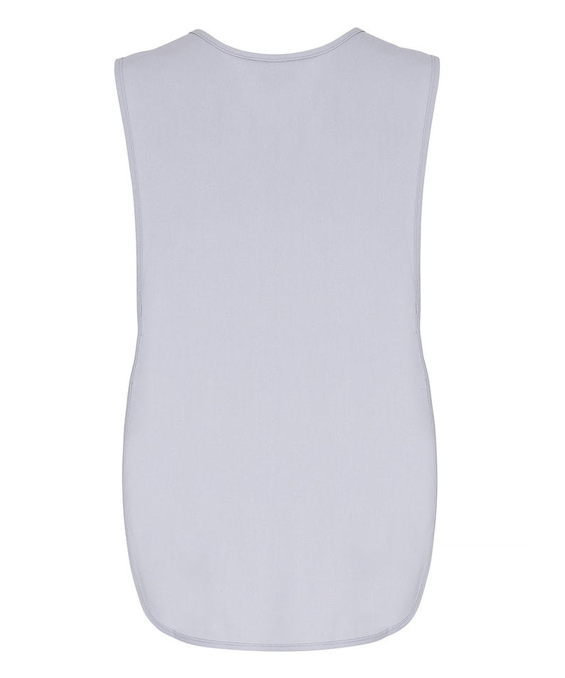 May include: A light blue sleeveless tank top.