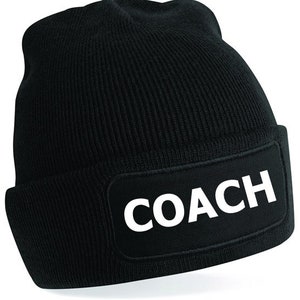 Bonnet d'entraîneur, cadeaux pour entraîneur, cadeau pour entraîneur de baseball, softball, cadeaux pour entraîneur de football Football, casquette pour équipe sportive, casquette d'hiver pour mentor enseignant