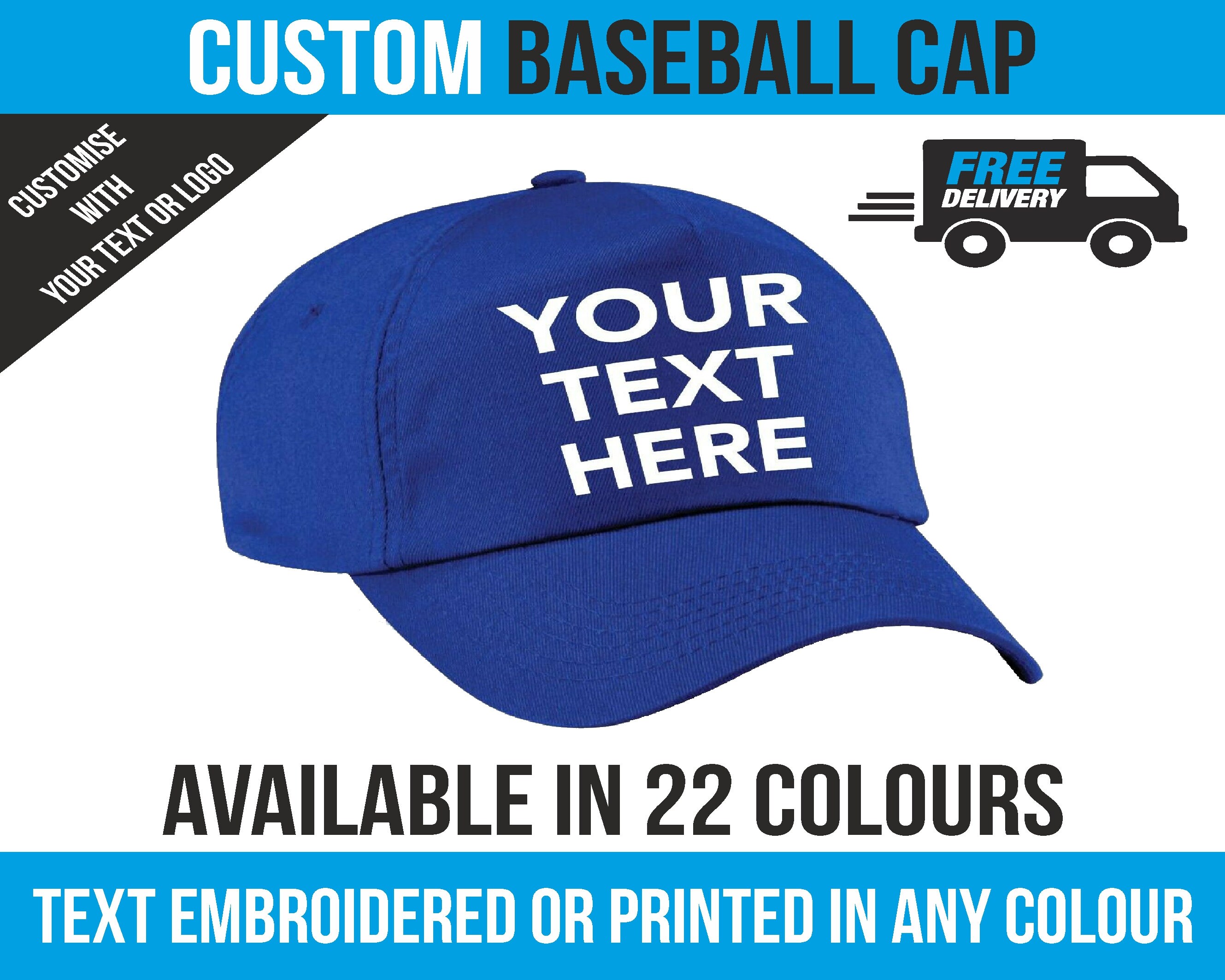 Personalised Embroidered Cap Custom 