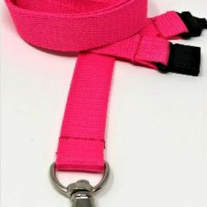 Custom Printed Pink Lanyard