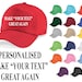 see more listings in the Personalised Caps/Hats section