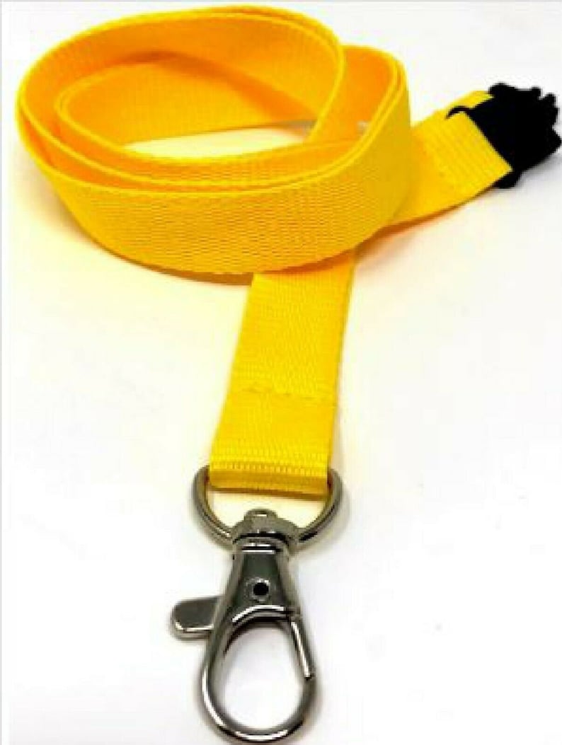 Custom Printed Yellow Lanyard