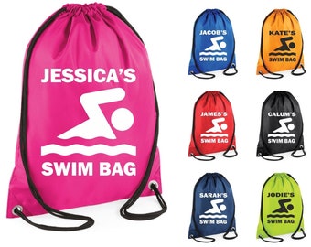 custom swim bags