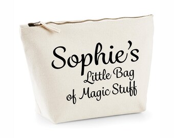 Custom Cosmetic Bag, Personalised Name Make Up Bag, Wedding Gift For The Bride, Personalised Toiletry Bag, Make Up Gift