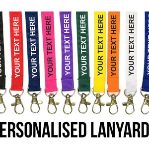 Personalised Lanyards Custom Printed Event Id Pass Badge Neck Strap Tag Holder Visitor Security Crew ID Card image 10
