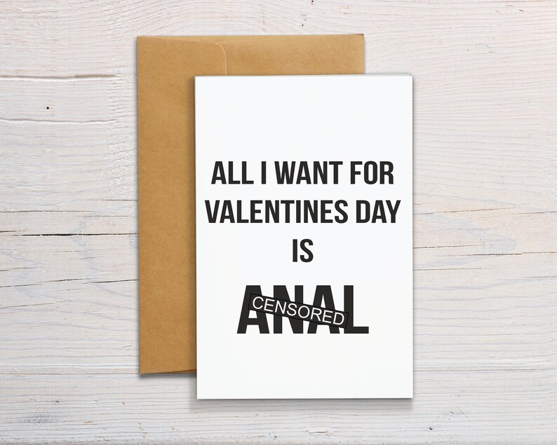 Funny Valentines Day Card for Her Naughty Valentines Day Card - Etsy UK