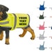 see more listings in the Personalised Dog Vests section