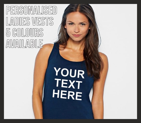 Ladies t shirt vests hot sale