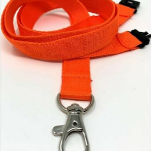 Custom Printed Orange Lanyard