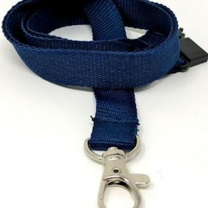 Custom Printed Navy Blue Lanyard