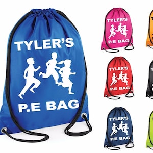 personalised pe kit bag