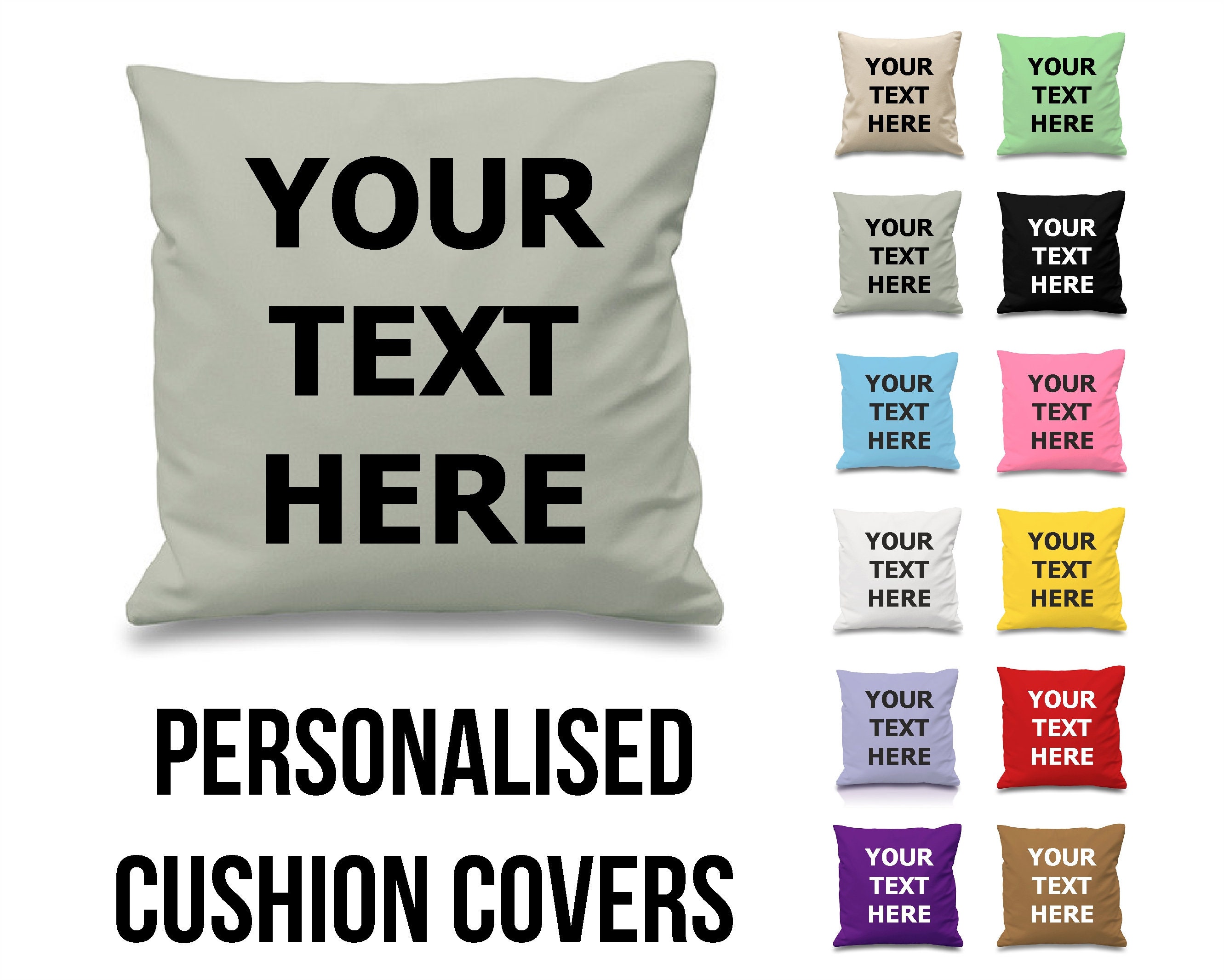 customized cushion covers