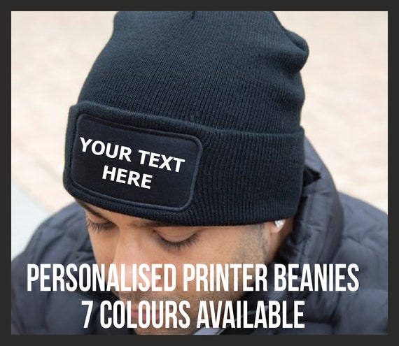 Personalised Beanie Hat Printed 