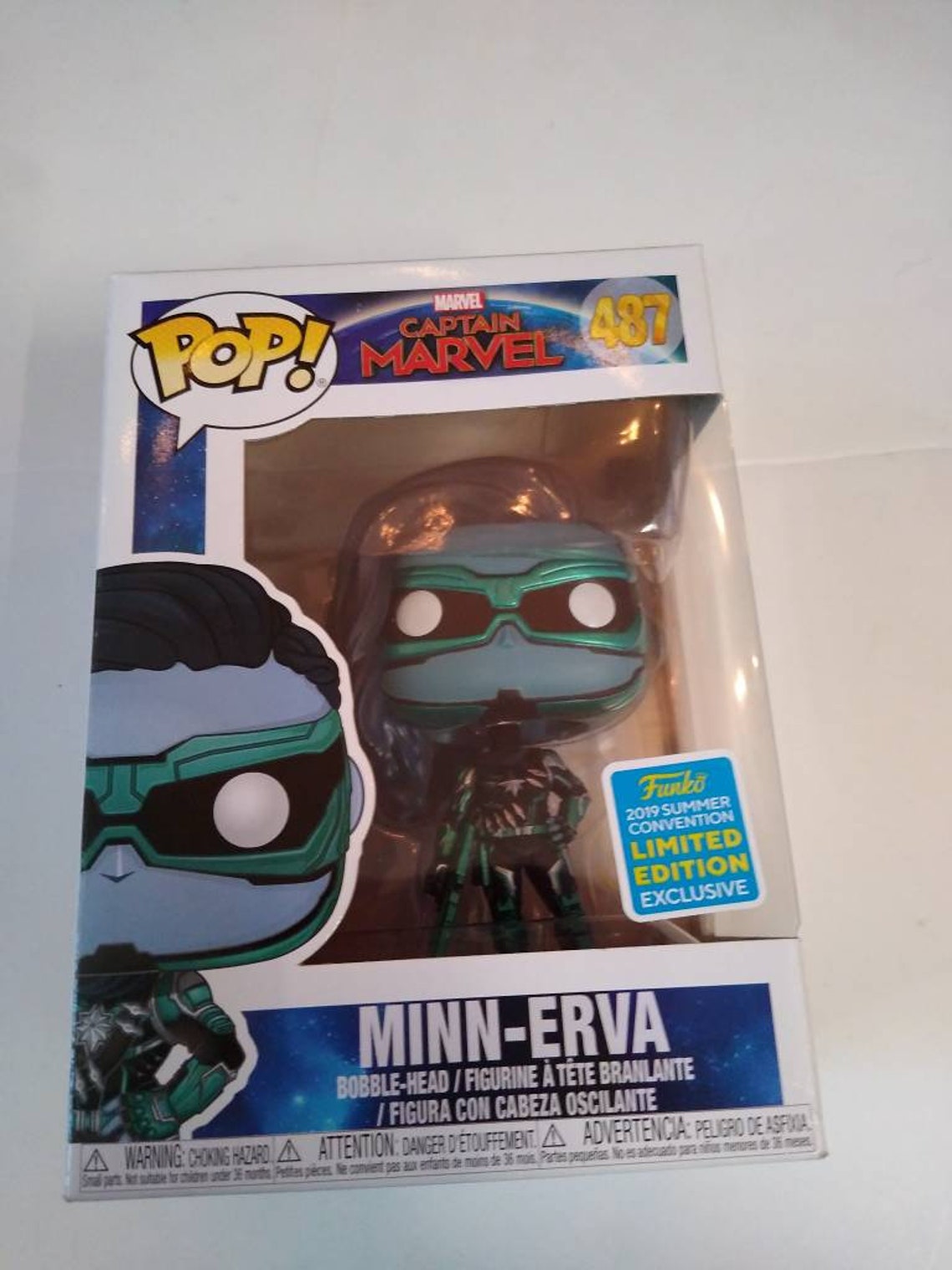 Captain marvel Minn-Erva Funko Pop | Etsy