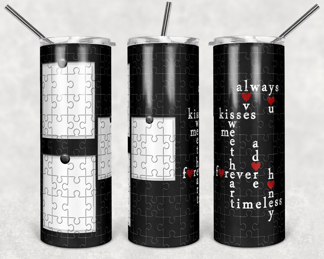 Picture Puzzles, Crossword, in Memory, Pet , 20 Oz Skinny Tumbler, Sublimation Design, Digital