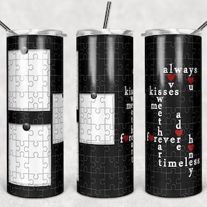 Picture Puzzles, Crossword, In Memory, Pet ,  20 oz Skinny Tumbler, Sublimation Design, Digital Download PNG, Instant DIGITAL ONLY