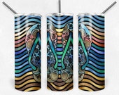 Flip Flops Stained Glass, Skinny Tumblers, 20 oz Tumbler, Instant Download, Mockup Included