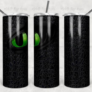 Black Dragon, Toothless, Dragon , Scales, 20 oz Skinny Tumbler, Sublimation Design, Digital Download PNG, Instant DIGITAL ONLY