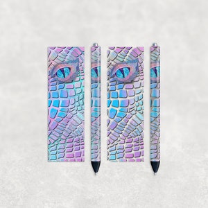 Pastel Rainbow Dragon Pens Wraps, Sports Pen Designs,, Sublimation Designs, Instant Digital Download, Mockup Included