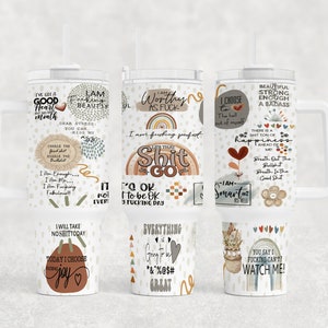 Boho Cuss Words Transparenter Hintergrund 40 Unzen Tumbler Wrap, Sublimation, Sofortiger digitaler Download, PNG