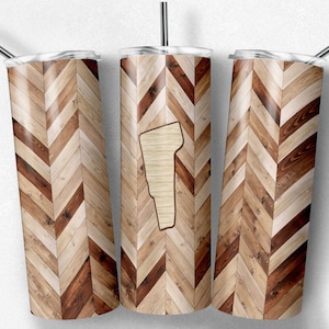 Grano de madera de Vermont, espiga, corazones incluidos, vasos flacos, vaso de 20 oz, descarga instantánea, PNG