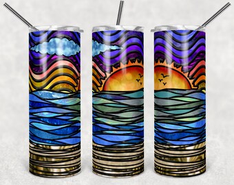 Fifth Wheel Camper Stained Mosaic Glass, Skinny Tumbler, Beveled, Instant  Download, 20 Oz Skinny Tumbler Design - Etsy New Zealand