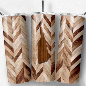 Grano de madera de New Hampshire, espiga, corazones incluidos, vasos flacos, vaso de 20 oz, descarga instantánea, PNG