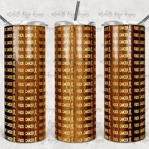 F Bomb All Cancer Wood Grain, Vasos delgados, Vaso de 20 oz, Descarga instantánea, PNG