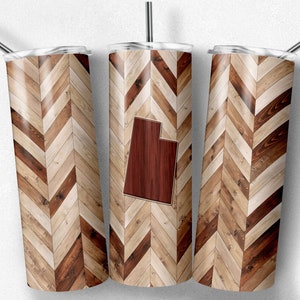 Grano de madera de Utah, espiga, corazones incluidos, vasos flacos, vaso de 20 oz, descarga instantánea, PNG