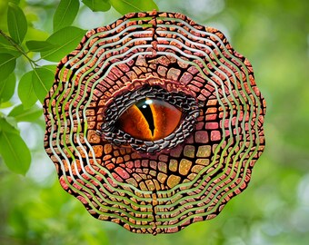 Dragon Eye with Sherbet colors Background Wind Spinner Design,Wind Spinners for Outdoors, Sublimation Design, Instant Download