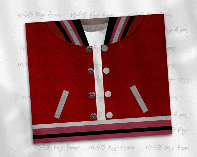 Boys Varsity Jacket Crimson Black and Gray African American Etsy