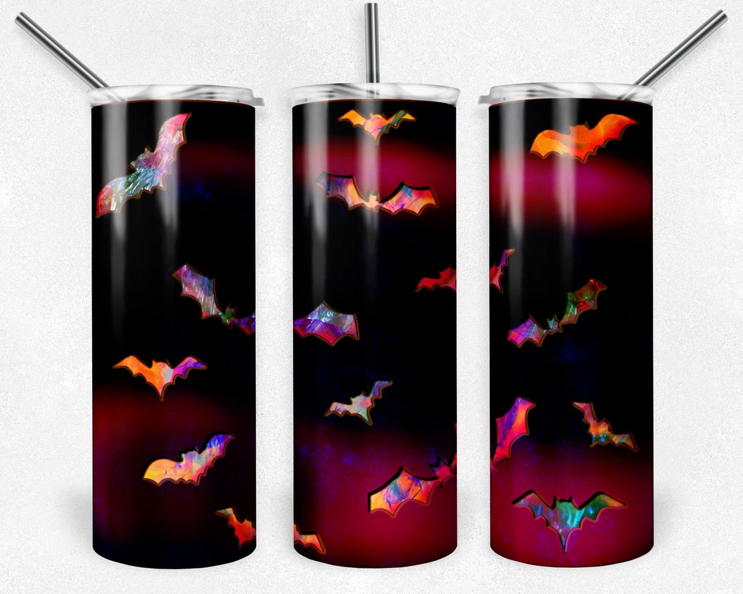 Halloween 2023 Peekaboo Bats Skinny Tumblers 20 Oz Tumbler Etsy