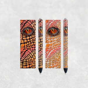 Sherbet Dragon Pens Wraps, Sports Pen Designs,, Sublimation Designs, Instant Digital Download, Mockup Included