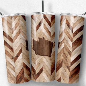 Grano de madera de Washington, espiga, corazones incluidos, vasos flacos, vaso de 20 oz, descarga instantánea, PNG