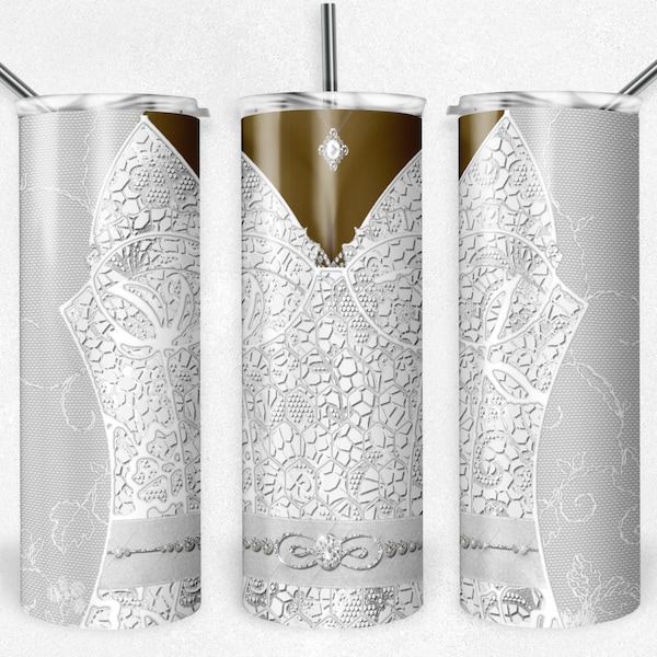 African American Modern Wedding Set, Wedding Dress, Tuxedo, Skinny Tumblers, 20 oz Tumbler, Instant Download