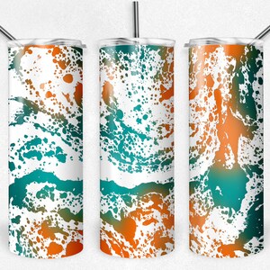 White Teal and Orange Power Wash, Soap and Suds, Sublimation Design, 20 oz. Skinny Tumblers, Instant Download