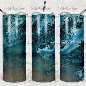 Power Wash and Bubbles, Blue Sand, Soap and Suds, Sublimation, 20 oz Skinny Tumbler, Instant Digital Download