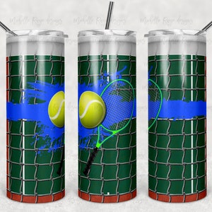 Tennisbaan, sport, sublimatie, magere tuimelaars, 20 oz tuimelaar, instant digitale download, PNG