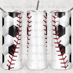 Béisbol, Fútbol, Deportes, Mamá Deportiva, Regalo Deportivo, Sublimación, Vasos Flacos, Vaso de 20 oz, Descarga Digital Instantánea