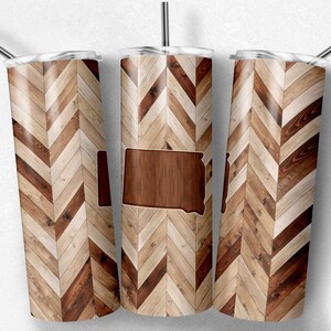 Grano de madera de Dakota del Sur, espiga, corazones incluidos, vasos flacos, vaso de 20 oz, descarga instantánea, PNG