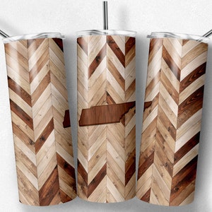 Grano de madera de Tennessee, espiga, corazones incluidos, vasos flacos, vaso de 20 oz, descarga instantánea, PNG